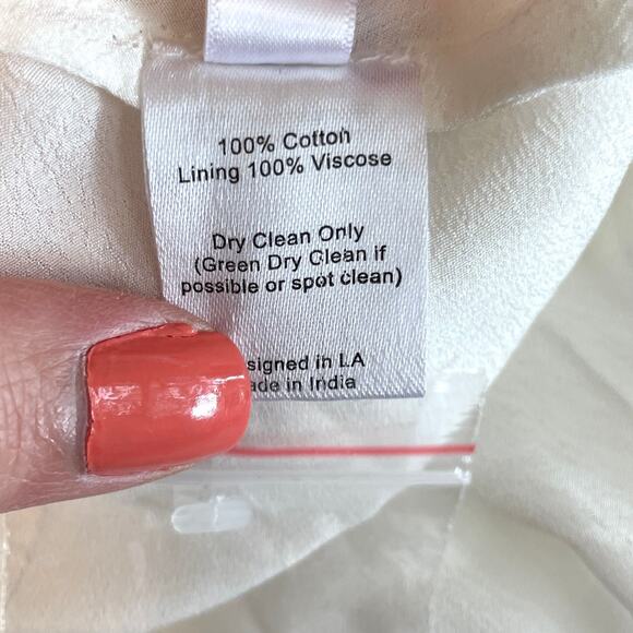 St. Roche Spaghetti Strap Midi Dress Slip In White Size 10 New - Picture 13 of 14